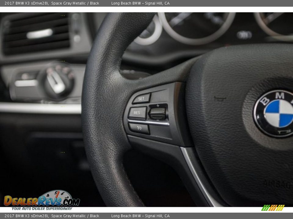 2017 BMW X3 sDrive28i Space Gray Metallic / Black Photo #13