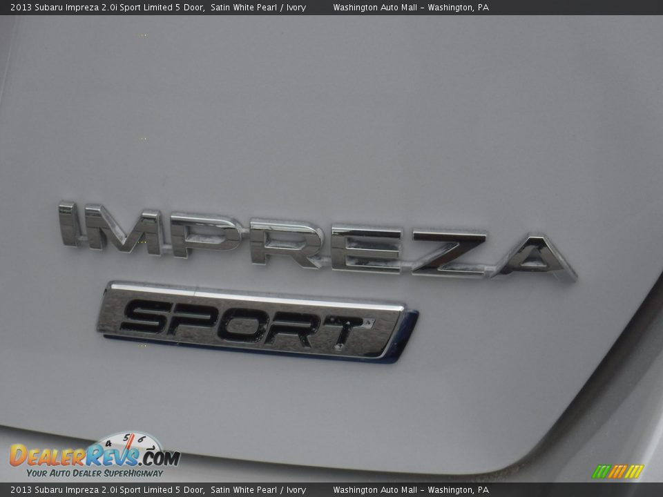 2013 Subaru Impreza 2.0i Sport Limited 5 Door Satin White Pearl / Ivory Photo #10