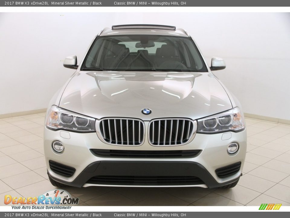 2017 BMW X3 xDrive28i Mineral Silver Metallic / Black Photo #2