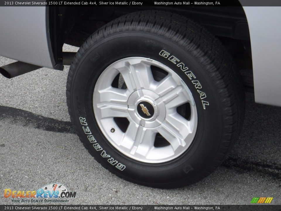 2013 Chevrolet Silverado 1500 LT Extended Cab 4x4 Silver Ice Metallic / Ebony Photo #3