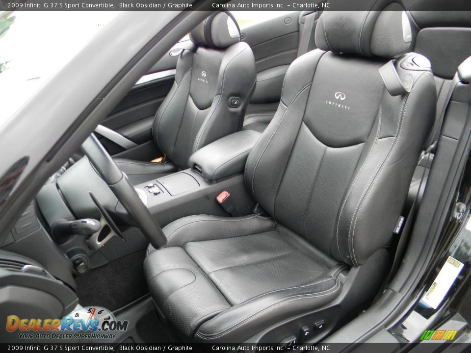 Front Seat of 2009 Infiniti G 37 S Sport Convertible Photo #20