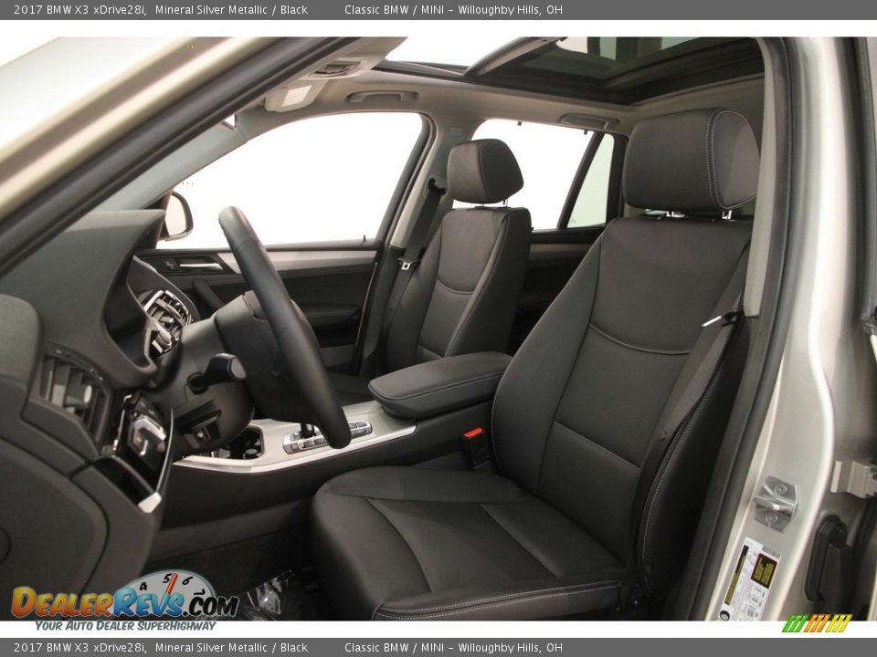 2017 BMW X3 xDrive28i Mineral Silver Metallic / Black Photo #4