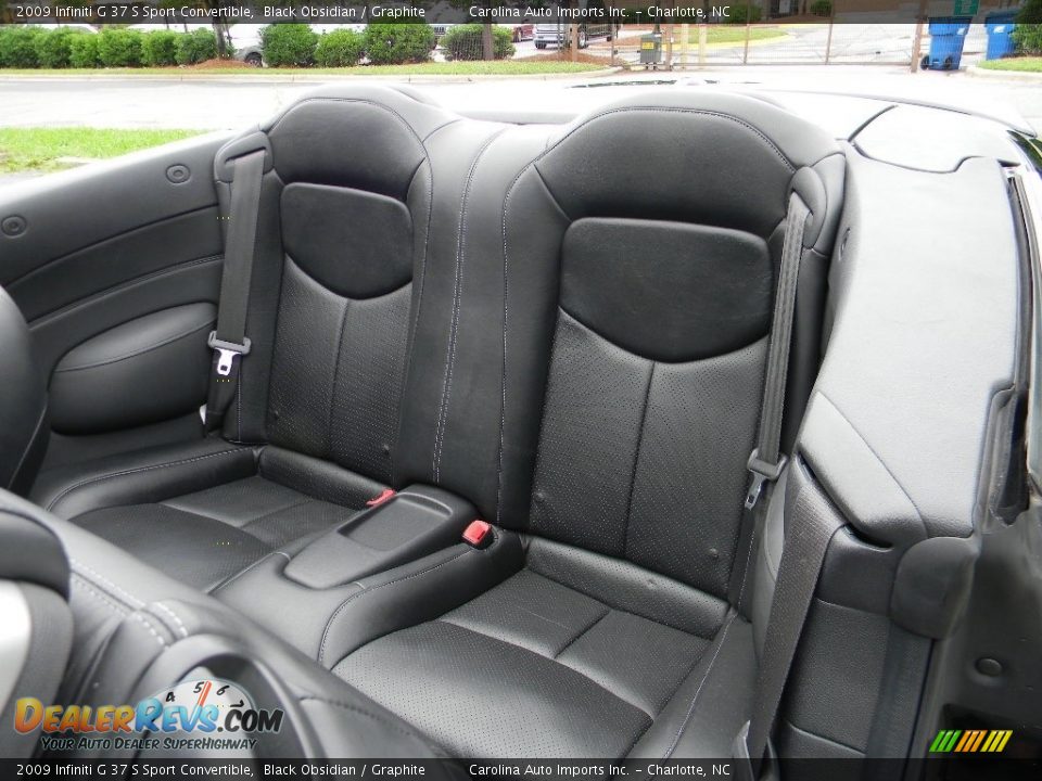 Rear Seat of 2009 Infiniti G 37 S Sport Convertible Photo #21