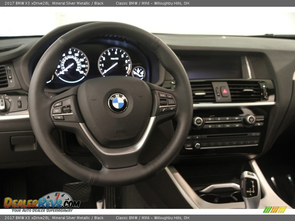 2017 BMW X3 xDrive28i Mineral Silver Metallic / Black Photo #5