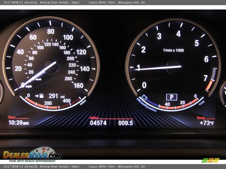 2017 BMW X3 xDrive28i Mineral Silver Metallic / Black Photo #6