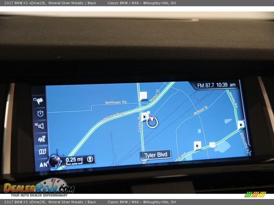 2017 BMW X3 xDrive28i Mineral Silver Metallic / Black Photo #7