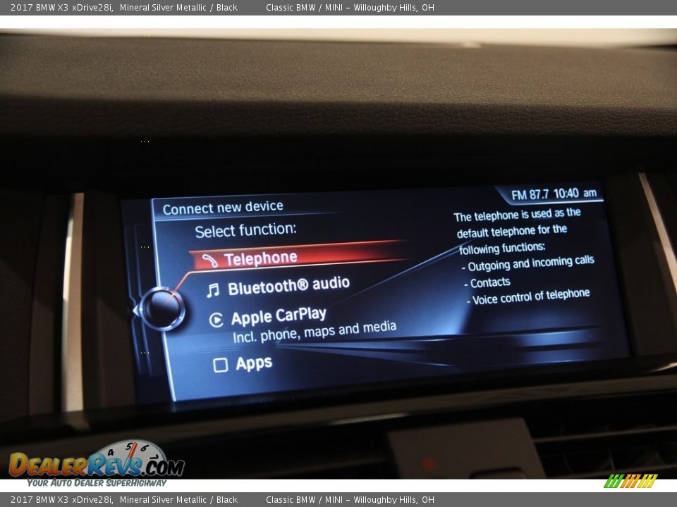 2017 BMW X3 xDrive28i Mineral Silver Metallic / Black Photo #8