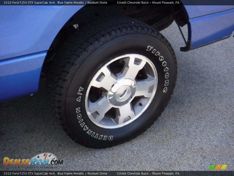 2010 Ford F150 STX SuperCab 4x4 Blue Flame Metallic / Medium Stone Photo #4