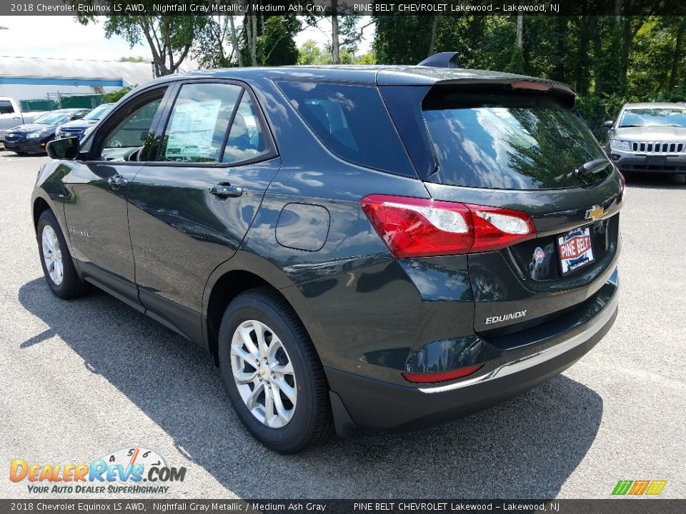2018 Chevrolet Equinox LS AWD Nightfall Gray Metallic / Medium Ash Gray Photo #4