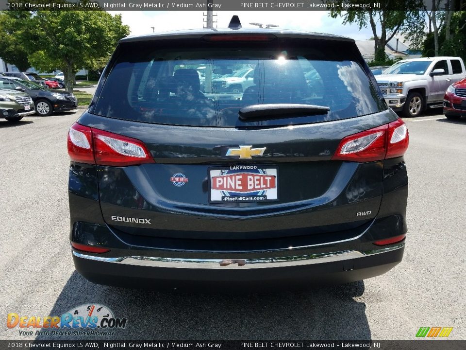 2018 Chevrolet Equinox LS AWD Nightfall Gray Metallic / Medium Ash Gray Photo #5