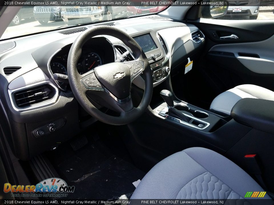 2018 Chevrolet Equinox LS AWD Nightfall Gray Metallic / Medium Ash Gray Photo #7