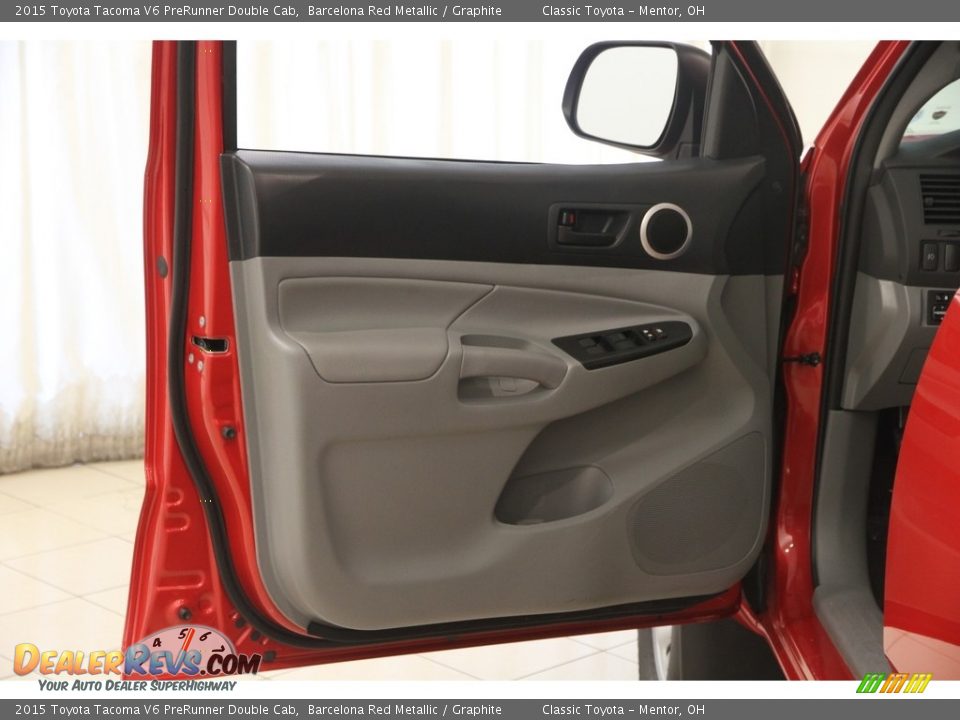 2015 Toyota Tacoma V6 PreRunner Double Cab Barcelona Red Metallic / Graphite Photo #4