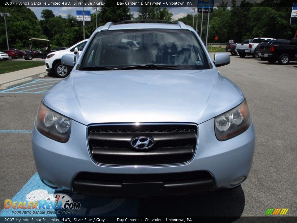 2007 Hyundai Santa Fe Limited 4WD Silver Blue / Gray Photo #15