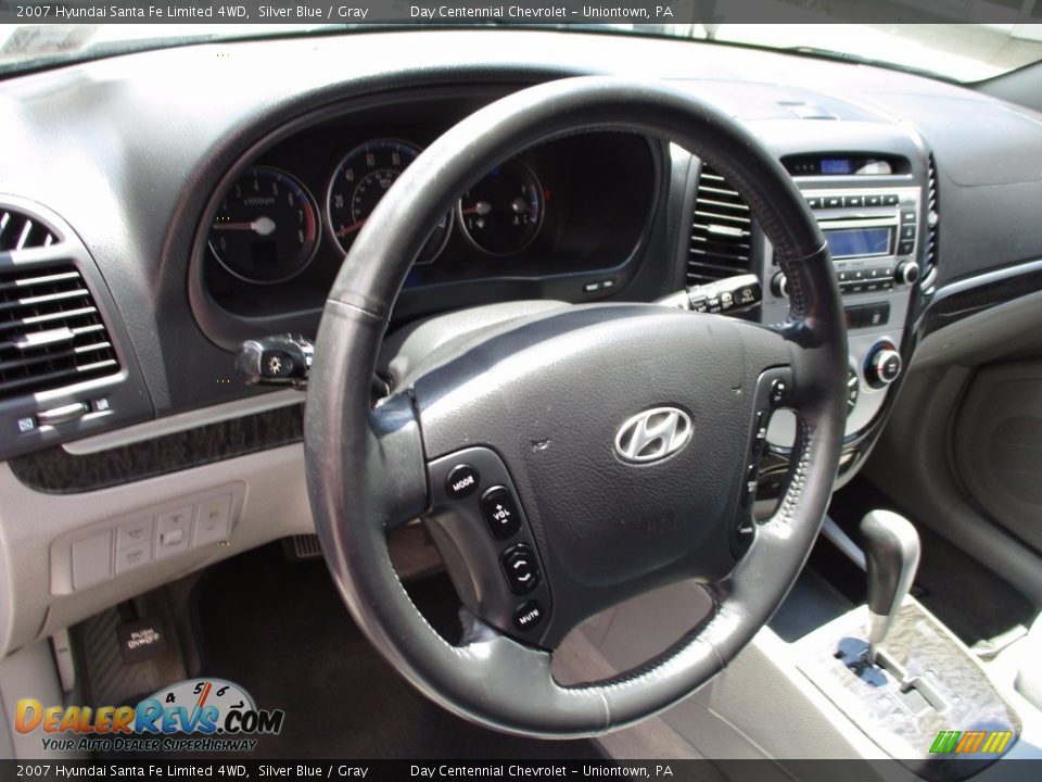 2007 Hyundai Santa Fe Limited 4WD Silver Blue / Gray Photo #25