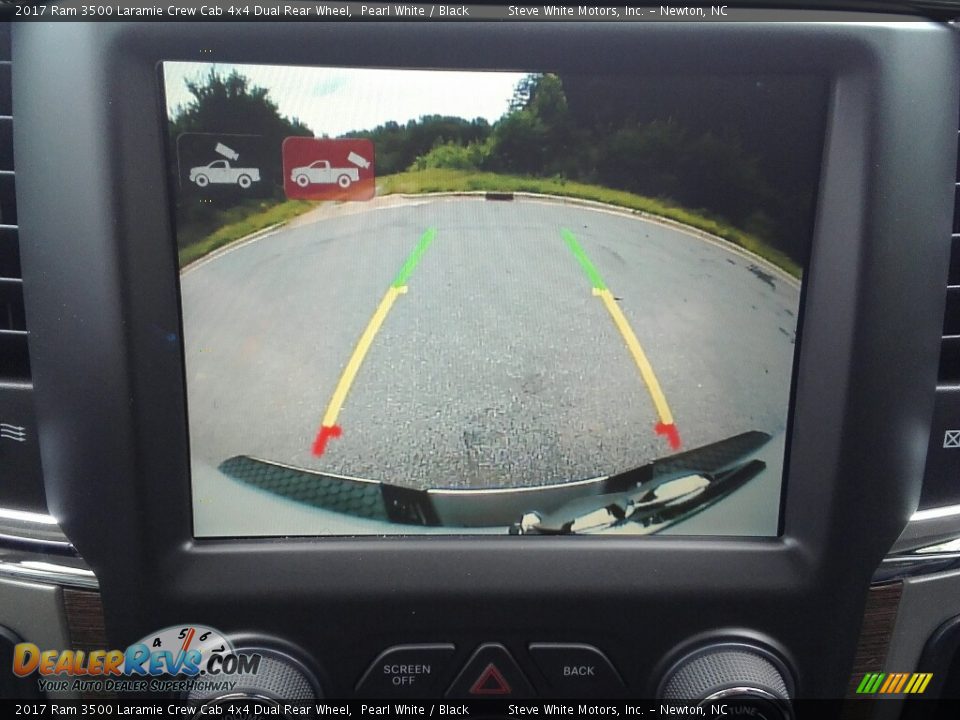 2017 Ram 3500 Laramie Crew Cab 4x4 Dual Rear Wheel Pearl White / Black Photo #24