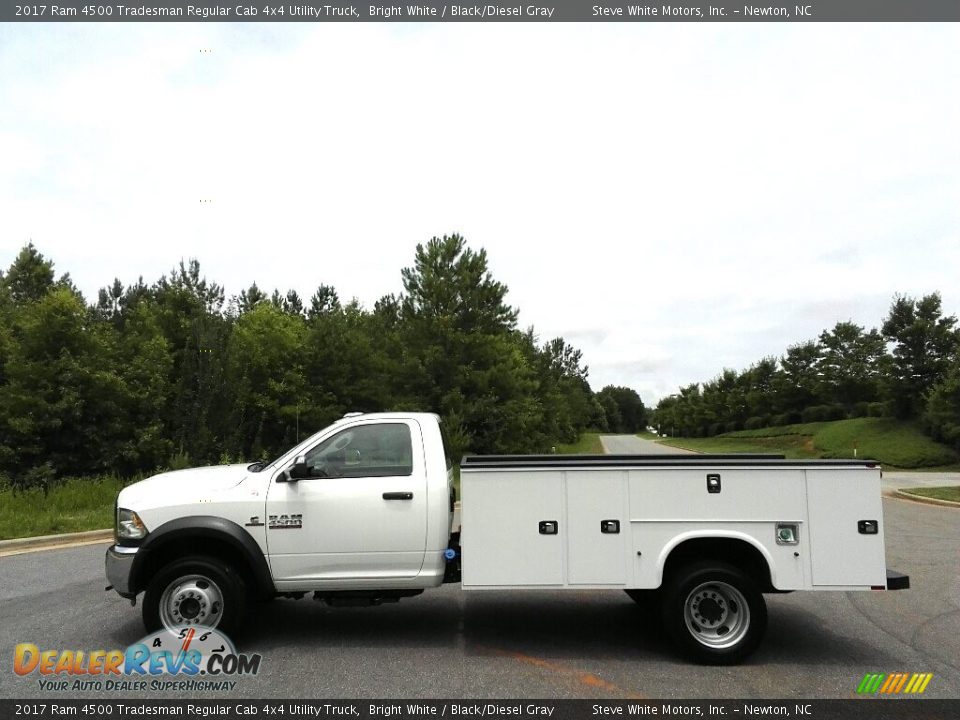 2017 Ram 4500 Tradesman Regular Cab 4x4 Utility Truck Bright White / Black/Diesel Gray Photo #1