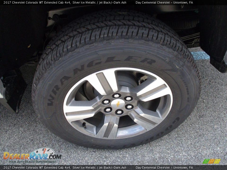 2017 Chevrolet Colorado WT Extended Cab 4x4 Silver Ice Metallic / Jet Black/­Dark Ash Photo #3