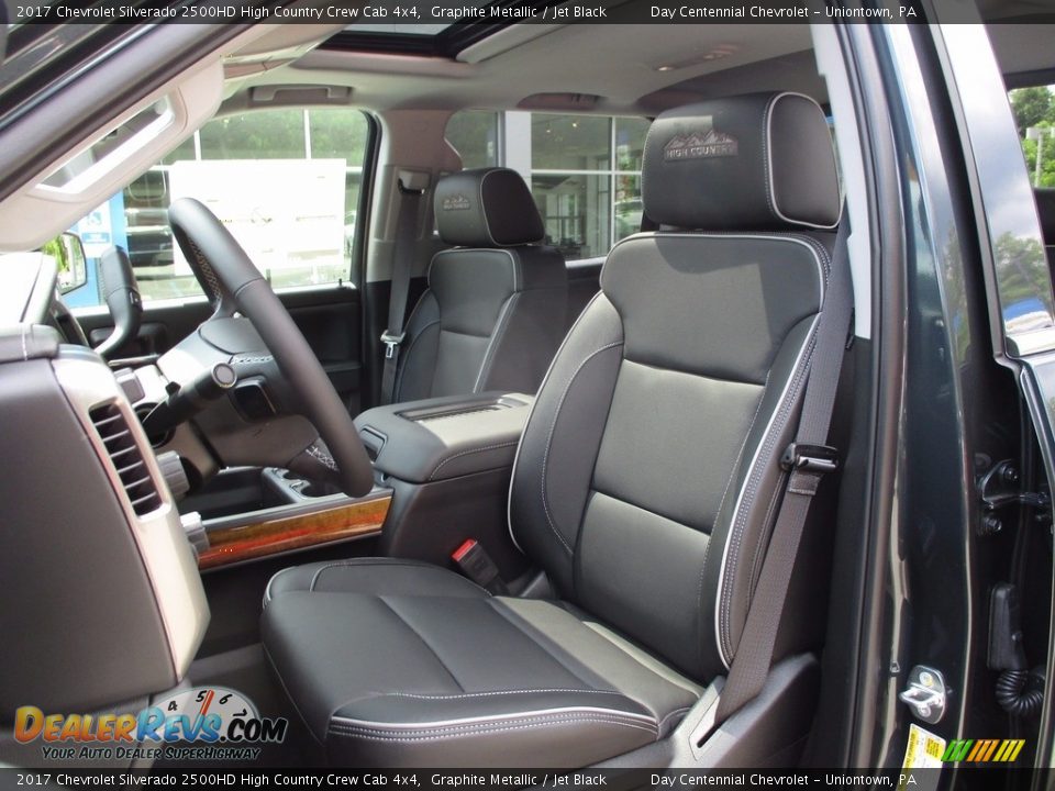 Jet Black Interior - 2017 Chevrolet Silverado 2500HD High Country Crew Cab 4x4 Photo #14
