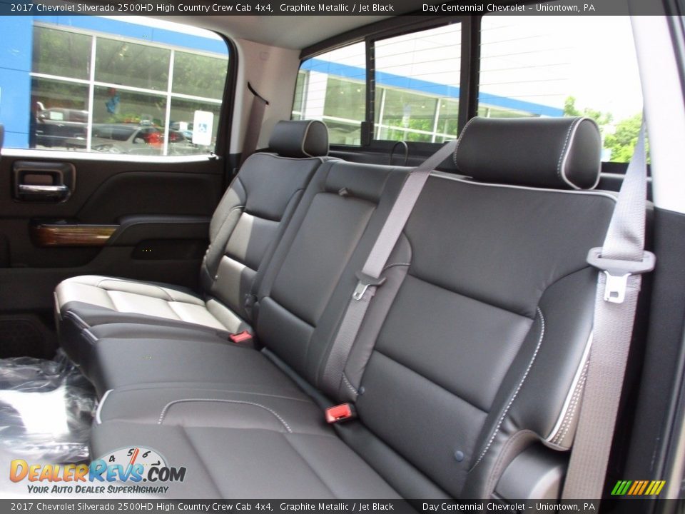 Rear Seat of 2017 Chevrolet Silverado 2500HD High Country Crew Cab 4x4 Photo #15