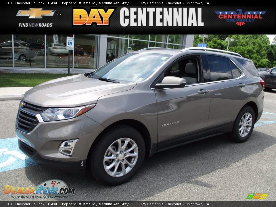 2018 Chevrolet Equinox LT AWD Pepperdust Metallic / Medium Ash Gray Photo #1