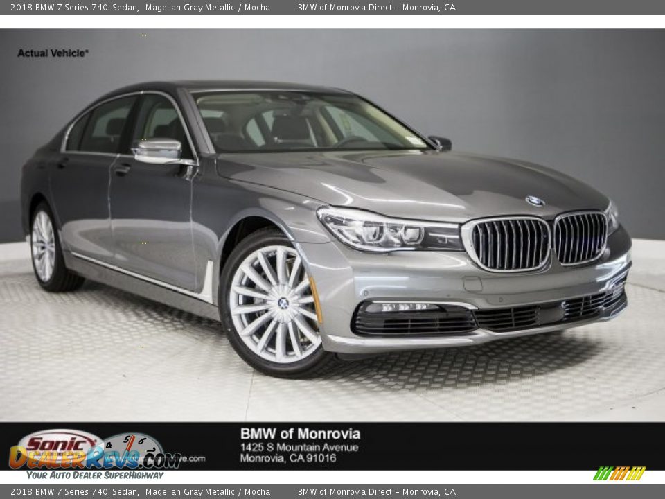 2018 BMW 7 Series 740i Sedan Magellan Gray Metallic / Mocha Photo #1
