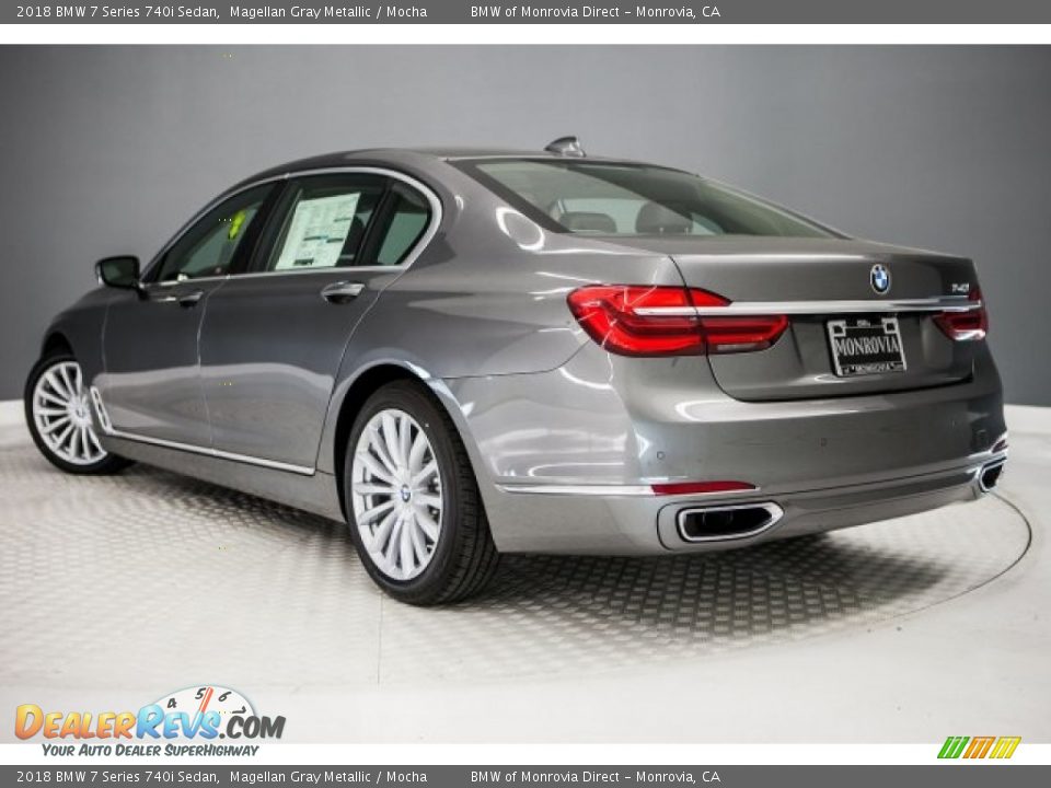 2018 BMW 7 Series 740i Sedan Magellan Gray Metallic / Mocha Photo #3