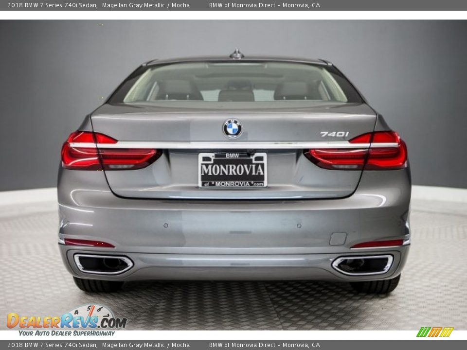 2018 BMW 7 Series 740i Sedan Magellan Gray Metallic / Mocha Photo #4