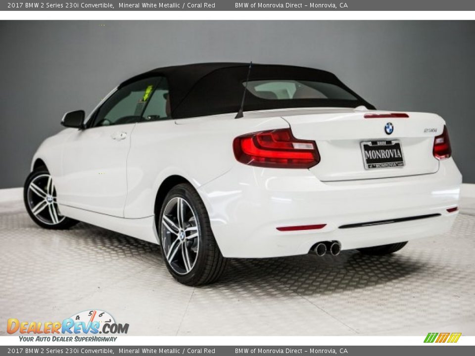2017 BMW 2 Series 230i Convertible Mineral White Metallic / Coral Red Photo #3