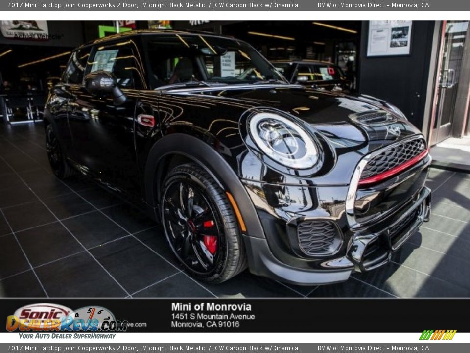 2017 Mini Hardtop John Cooperworks 2 Door Midnight Black Metallic / JCW Carbon Black w/Dinamica Photo #1