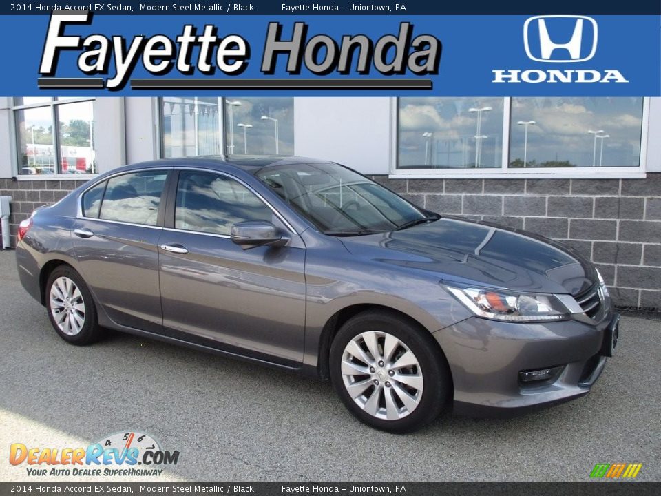 2014 Honda Accord EX Sedan Modern Steel Metallic / Black Photo #1