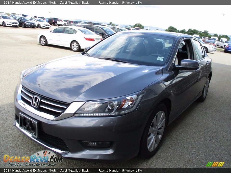 2014 Honda Accord EX Sedan Modern Steel Metallic / Black Photo #4