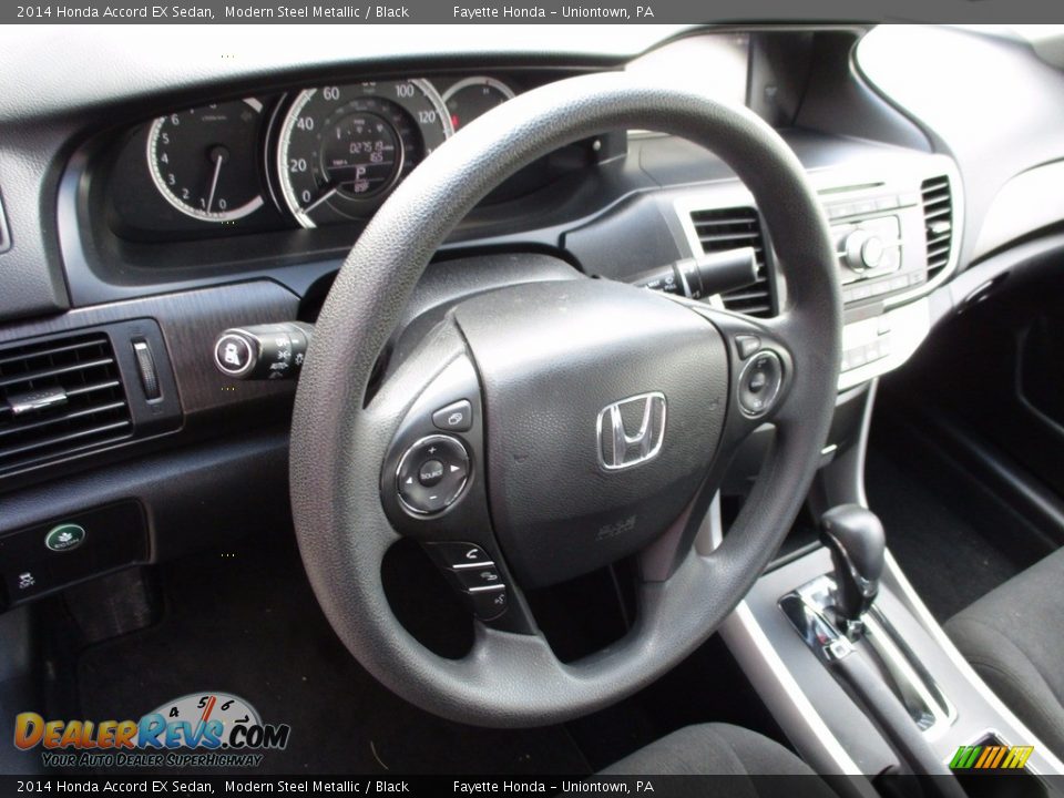 2014 Honda Accord EX Sedan Modern Steel Metallic / Black Photo #11