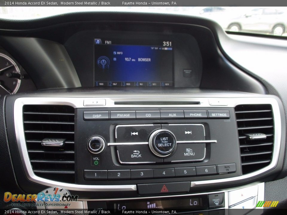 2014 Honda Accord EX Sedan Modern Steel Metallic / Black Photo #13