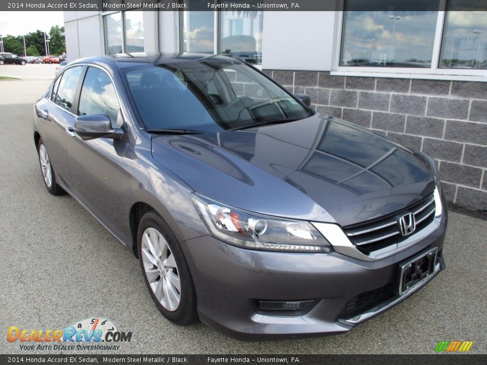 2014 Honda Accord EX Sedan Modern Steel Metallic / Black Photo #19