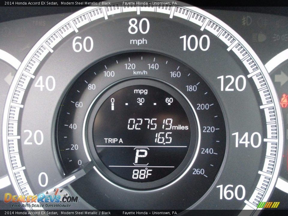 2014 Honda Accord EX Sedan Modern Steel Metallic / Black Photo #20