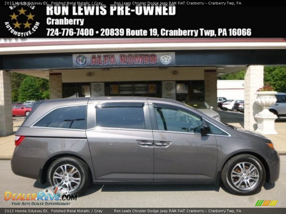 2013 Honda Odyssey EX Polished Metal Metallic / Gray Photo #1
