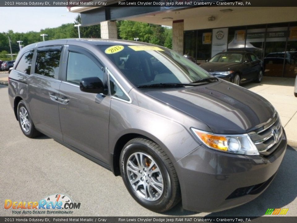 2013 Honda Odyssey EX Polished Metal Metallic / Gray Photo #3