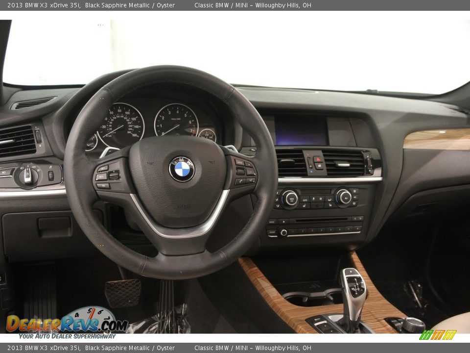 2013 BMW X3 xDrive 35i Black Sapphire Metallic / Oyster Photo #6