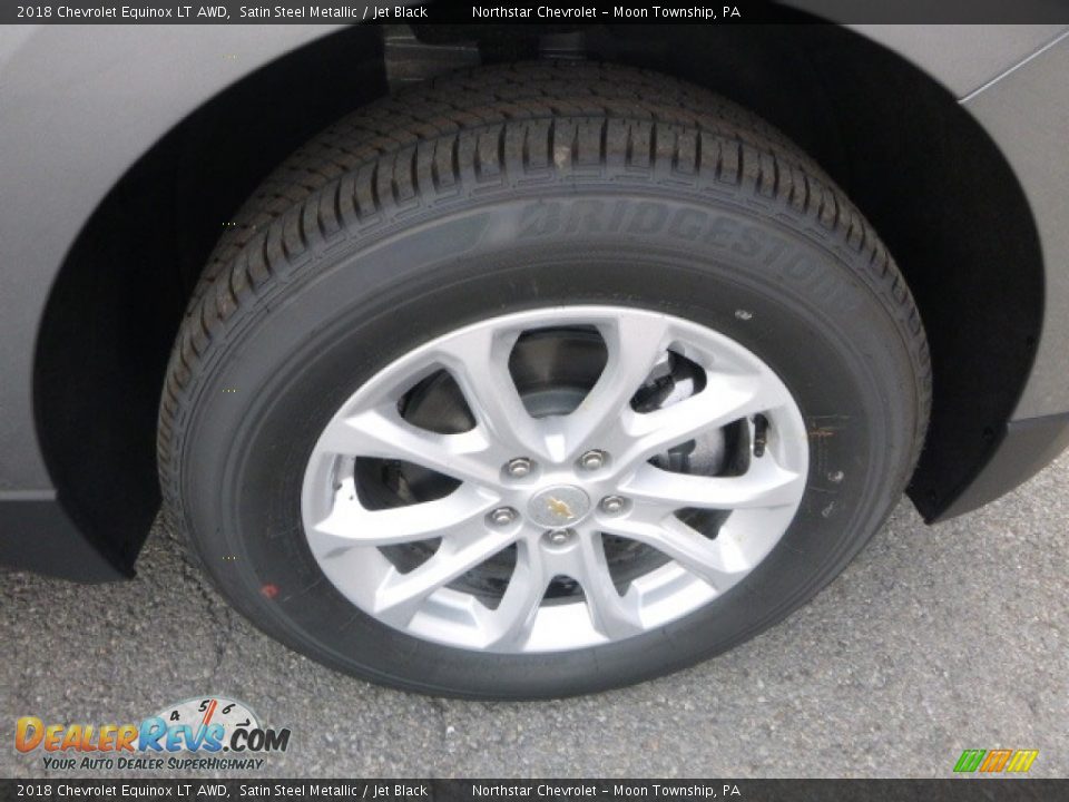 2018 Chevrolet Equinox LT AWD Satin Steel Metallic / Jet Black Photo #9
