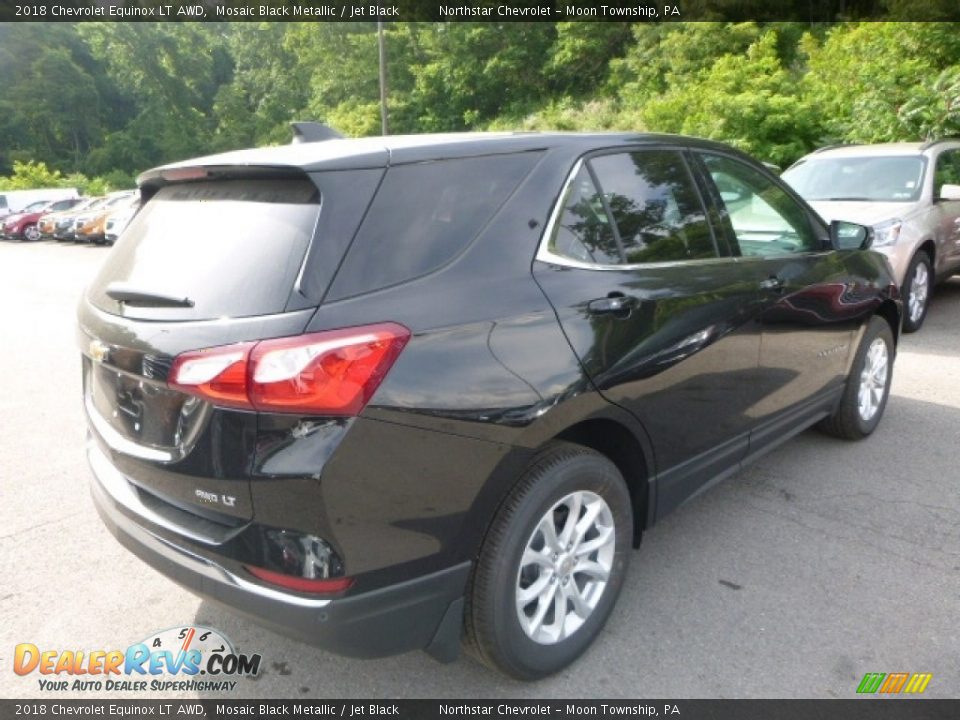 2018 Chevrolet Equinox LT AWD Mosaic Black Metallic / Jet Black Photo #5