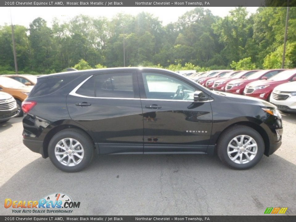 2018 Chevrolet Equinox LT AWD Mosaic Black Metallic / Jet Black Photo #6