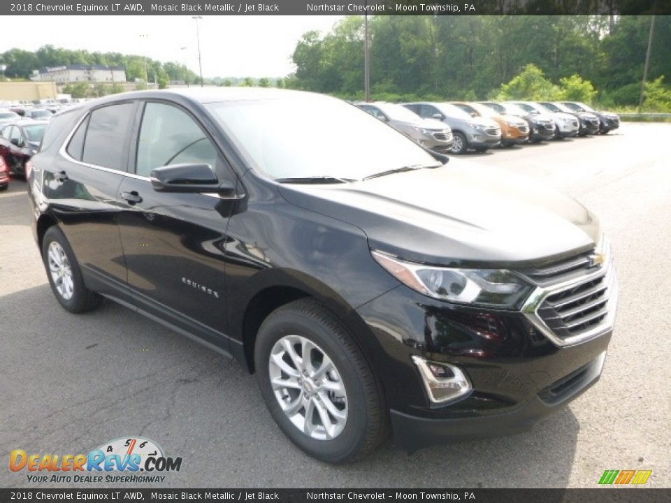 2018 Chevrolet Equinox LT AWD Mosaic Black Metallic / Jet Black Photo #7