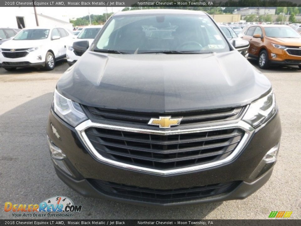 2018 Chevrolet Equinox LT AWD Mosaic Black Metallic / Jet Black Photo #8