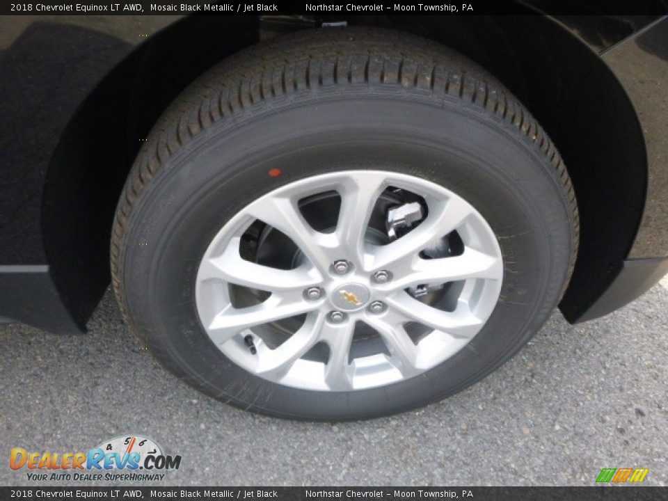 2018 Chevrolet Equinox LT AWD Mosaic Black Metallic / Jet Black Photo #9