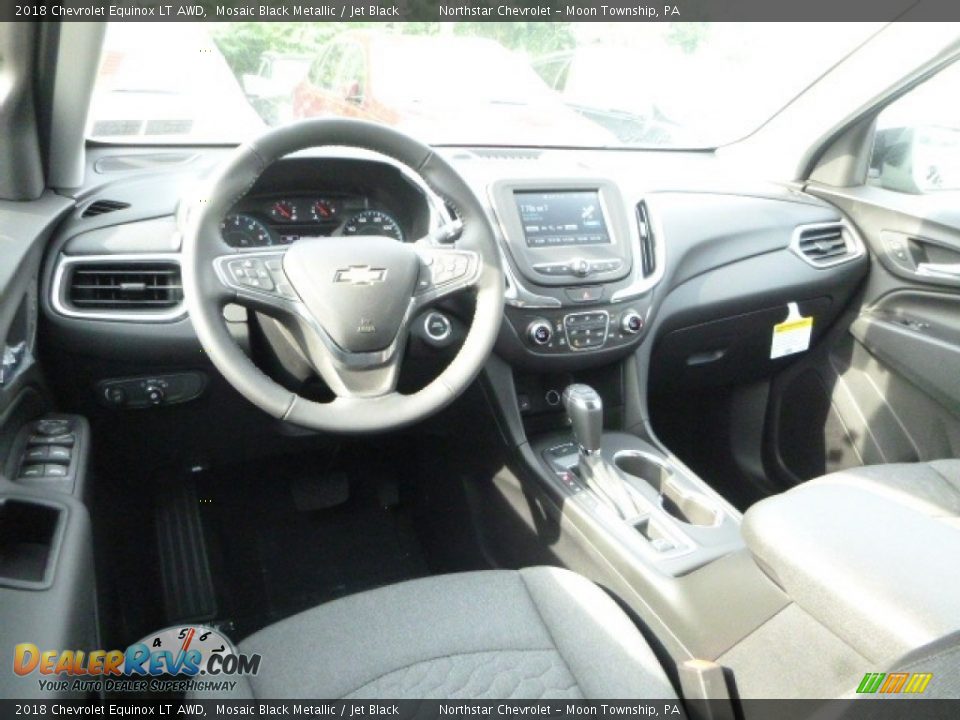 2018 Chevrolet Equinox LT AWD Mosaic Black Metallic / Jet Black Photo #14