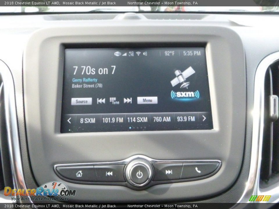 2018 Chevrolet Equinox LT AWD Mosaic Black Metallic / Jet Black Photo #18