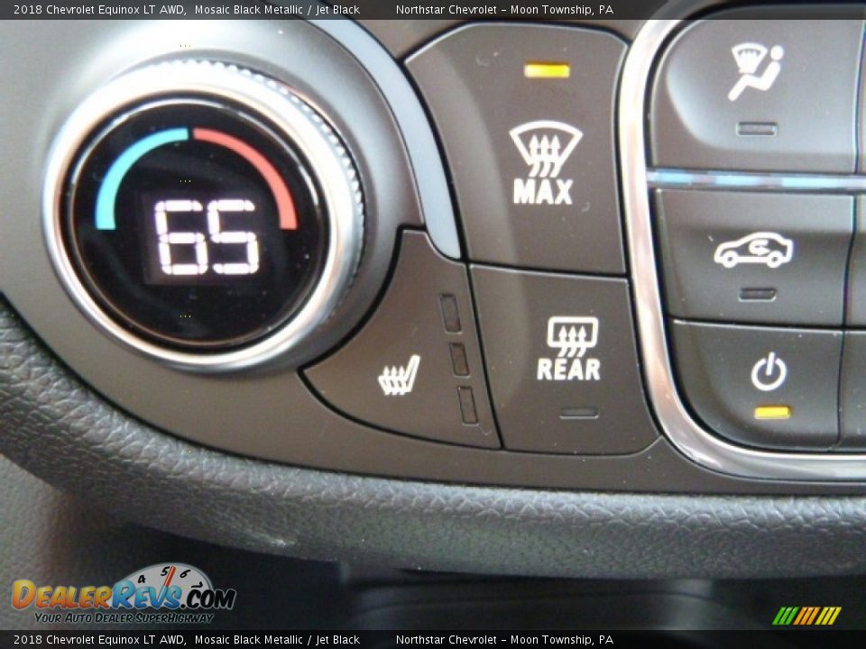 2018 Chevrolet Equinox LT AWD Mosaic Black Metallic / Jet Black Photo #20