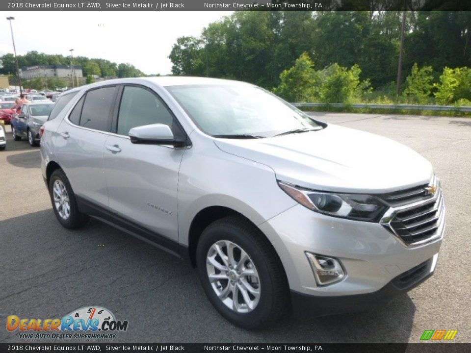 2018 Chevrolet Equinox LT AWD Silver Ice Metallic / Jet Black Photo #7