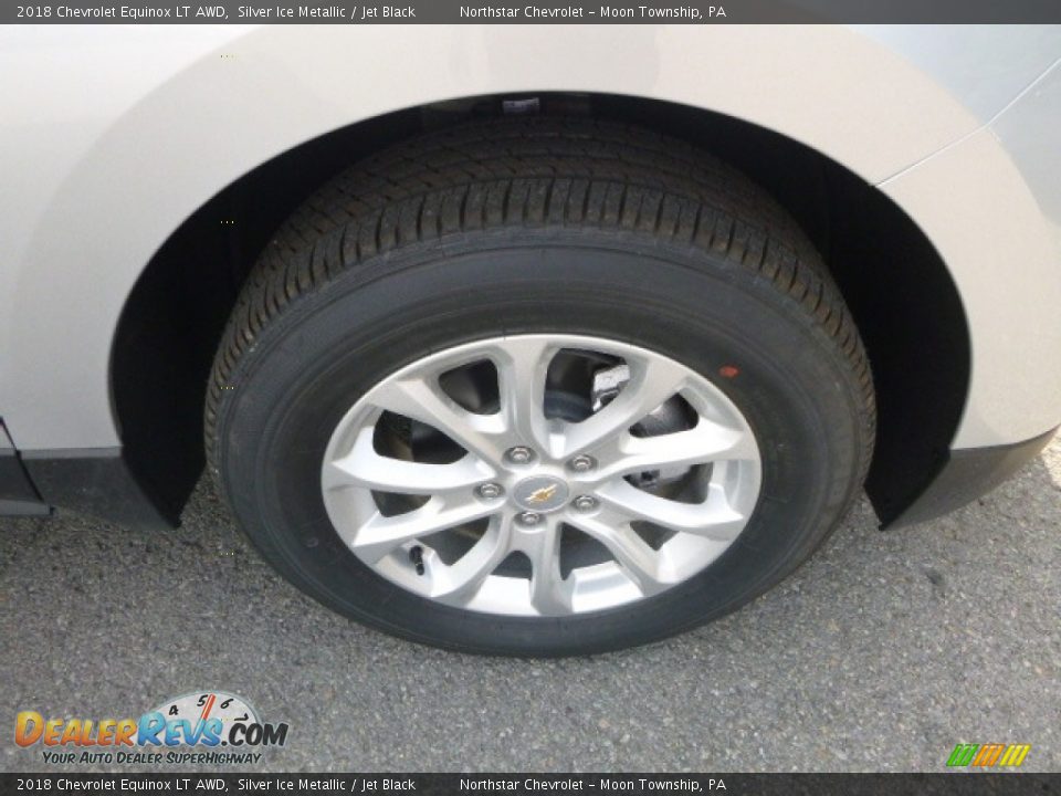 2018 Chevrolet Equinox LT AWD Silver Ice Metallic / Jet Black Photo #9