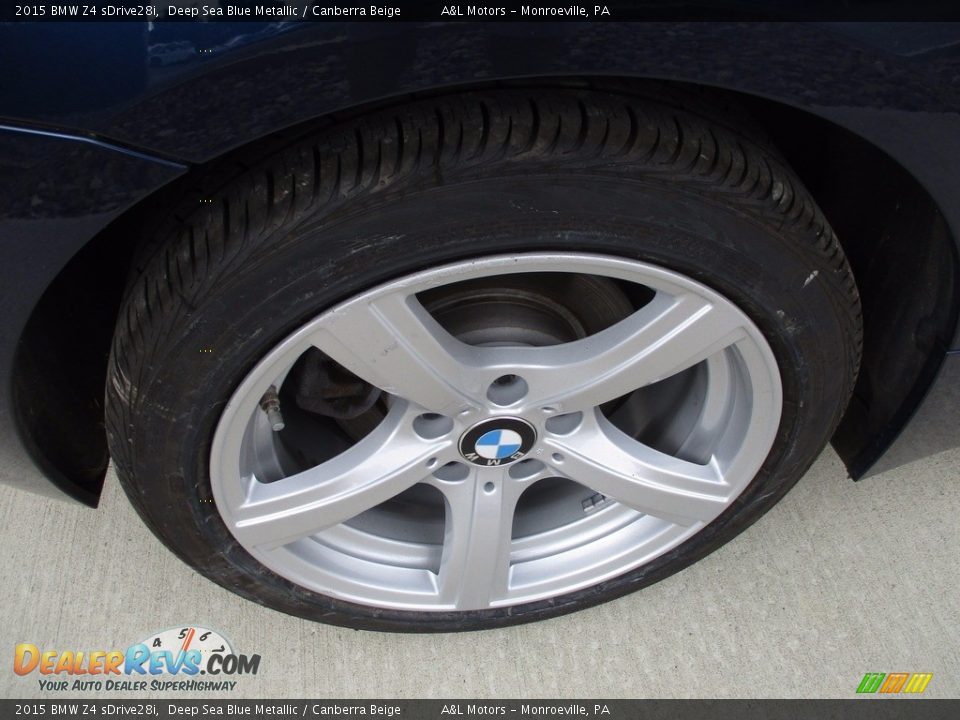 2015 BMW Z4 sDrive28i Deep Sea Blue Metallic / Canberra Beige Photo #3